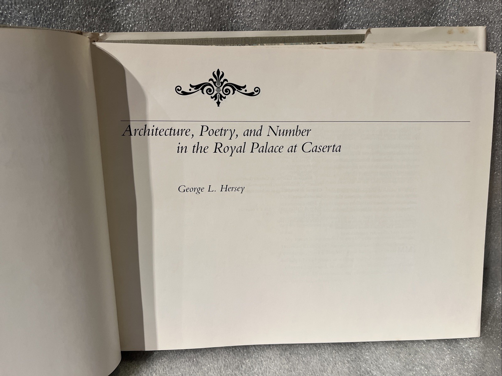Architecture, Poetry, and Number in the Royal Palace at Caserta by George Hersey