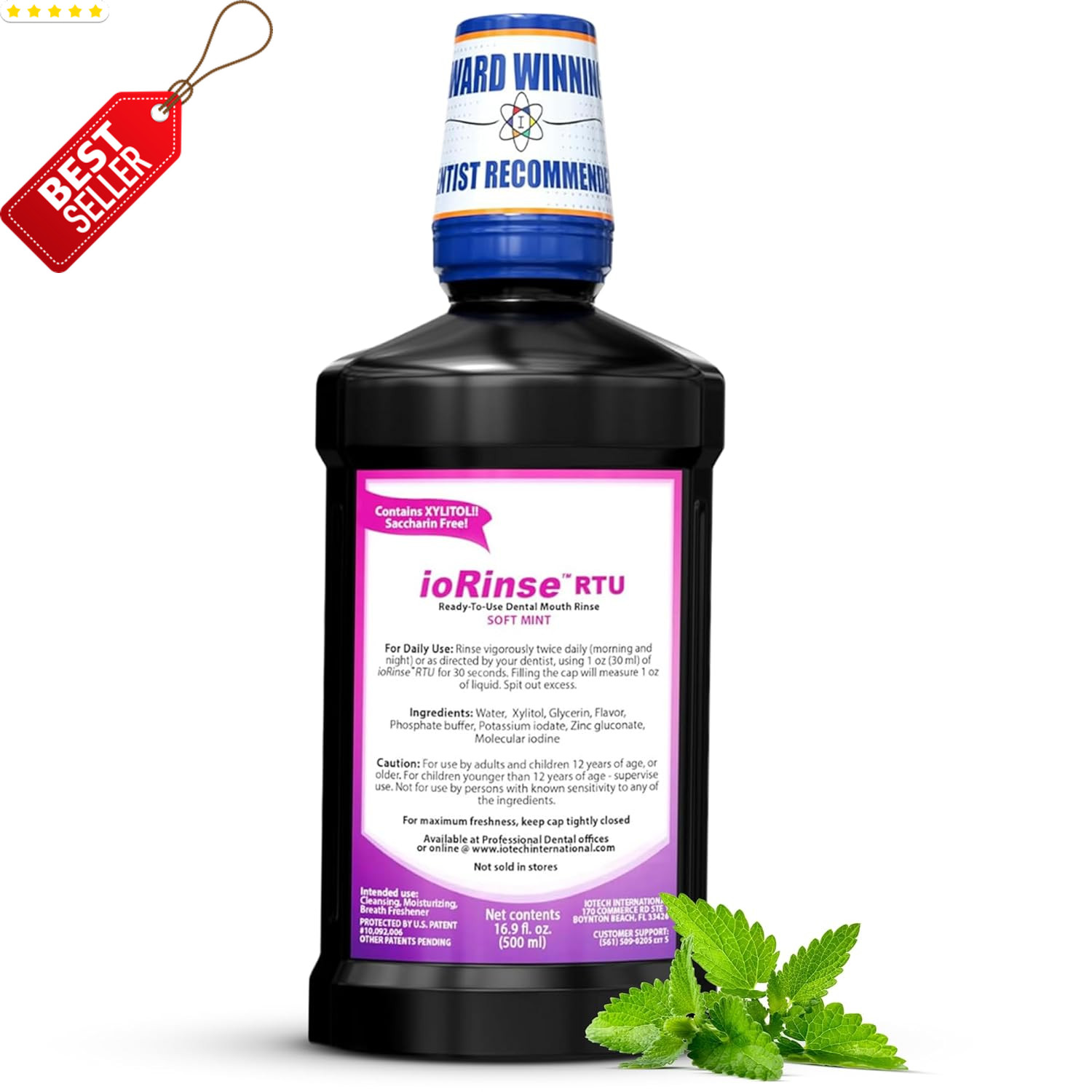 Iorinse RTU Soft Mint 16oz Professional Strength Long-Lasting Breath Freshener –