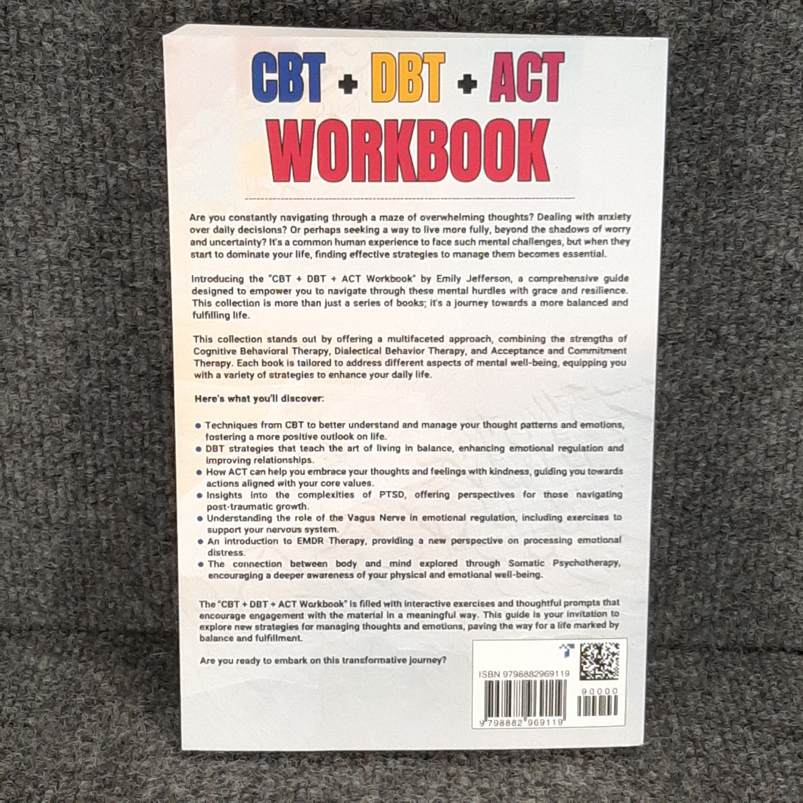 CBT + DBT + ACT Workbook: 7 Books in 1: Cognitive Behavioral Therapy Jefferson