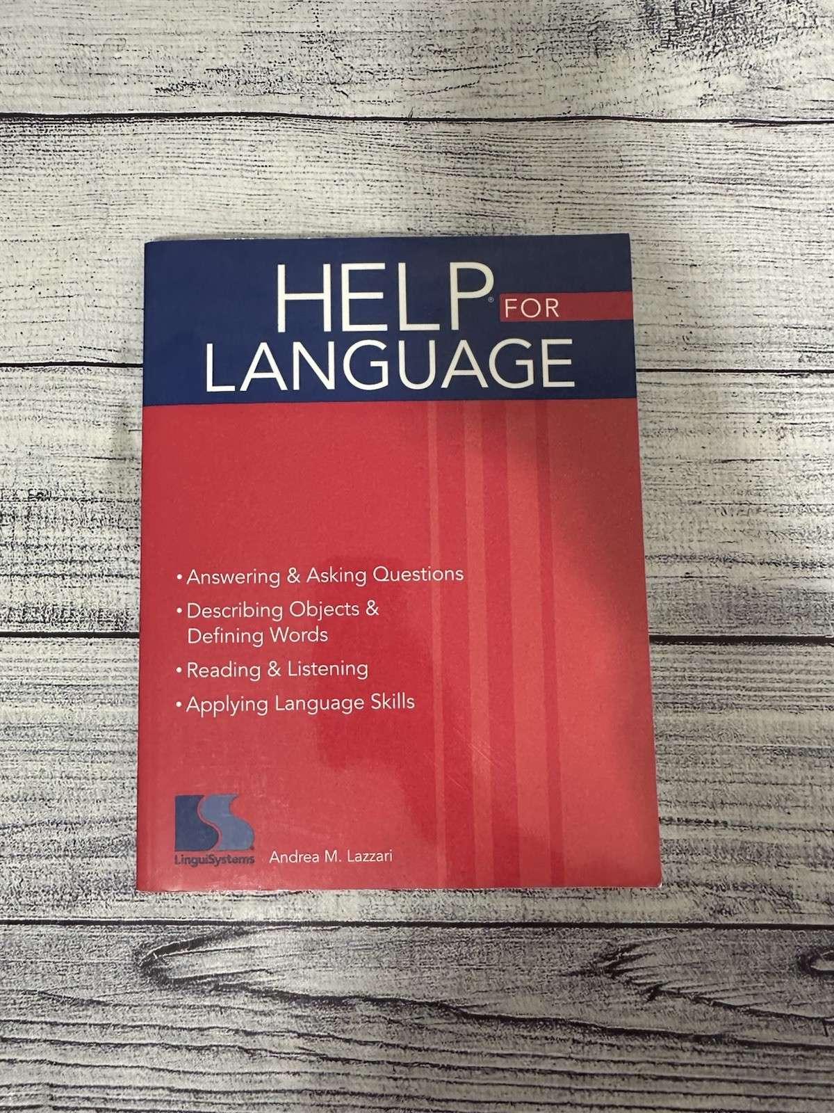 HELP FOR LANGUAGE By Andrea M. Lazzari – Softcover – CD Included