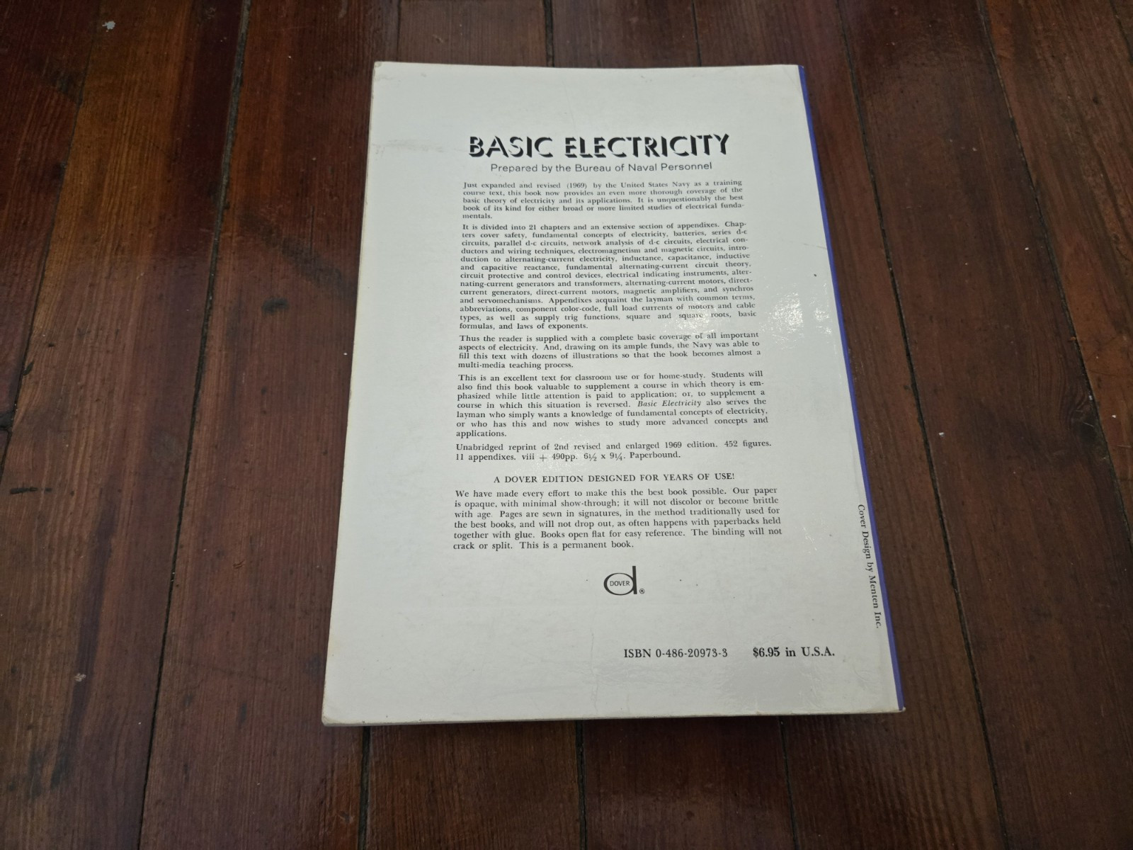 Basic Electricity Paperback U. S. Navy Bureau of Naval Personnel 1970 PB
