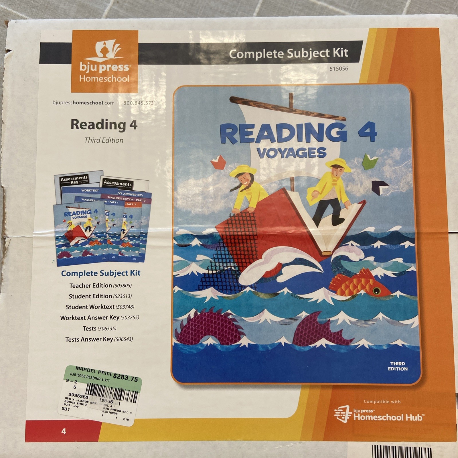 NEW BJU Press 4th grade READING 4 VOYAGES Complete Subject Kit 3rd ed + CD