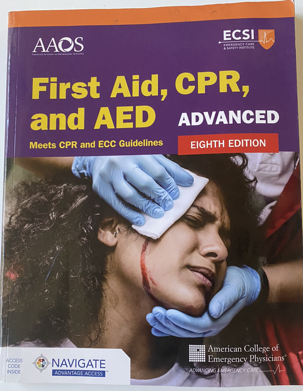 Advanced First Aid, CPR, and AED : Meets Cpr and Ecc Guidelines, Paperback by…