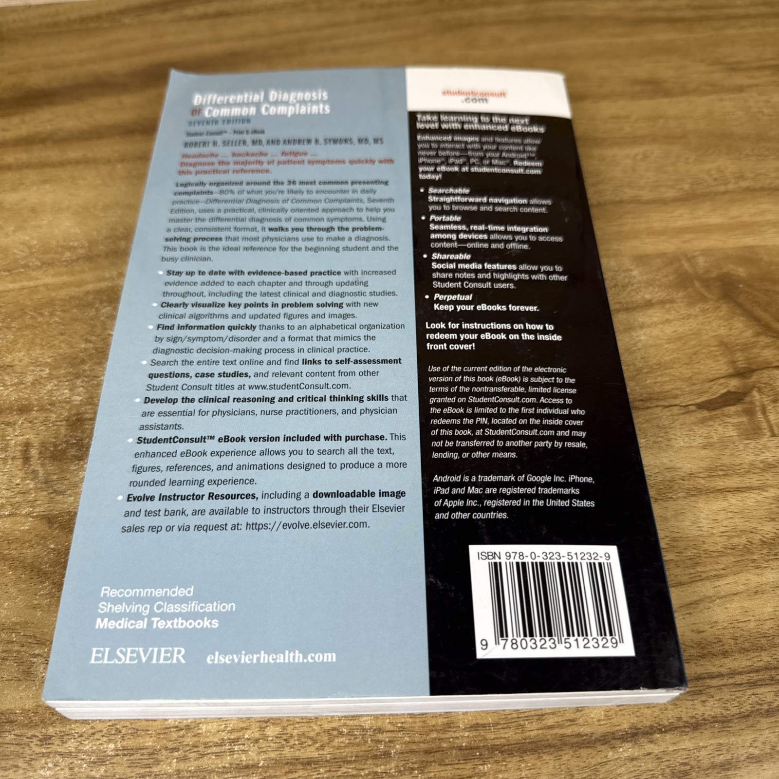 Differential Diagnosis of Common Complaints, 7e – Paperback – GOOD