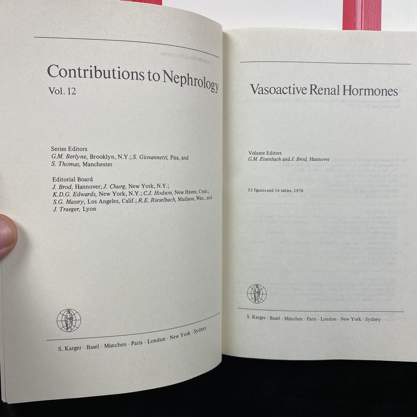 Contributions To Nephrology 5th Nephrological Symposium Hannover 1977 Vol. 1-12