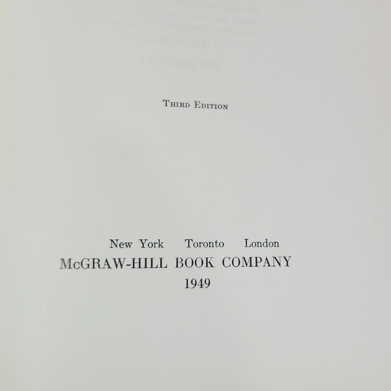 Metallurgy Metallurgical Engineering 3rd Ed Kehl 1949 Metallographic HC Book