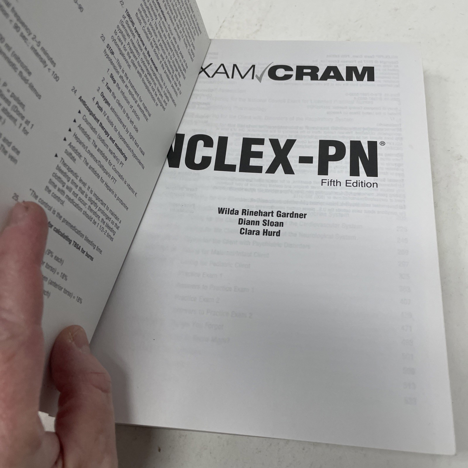 Nclex-Pn Exam Cram Paperback Diann, Hurd, Clara, Rinehart, Wilda 5th Ed Code