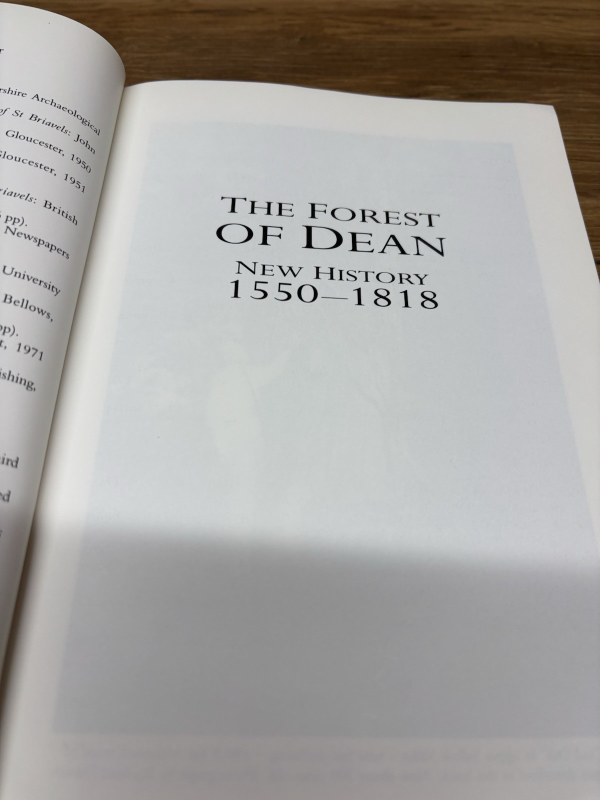 1995 1st Ed. Forest of Dean: New History 1550-1818 by Cyril Hart Hardback sh48