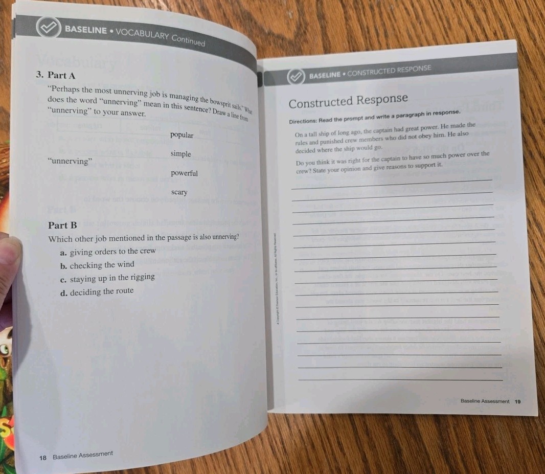 ReadyGEN Assessment Student Book Grade 4 PEARSON Homeschool/Classroom Excellent