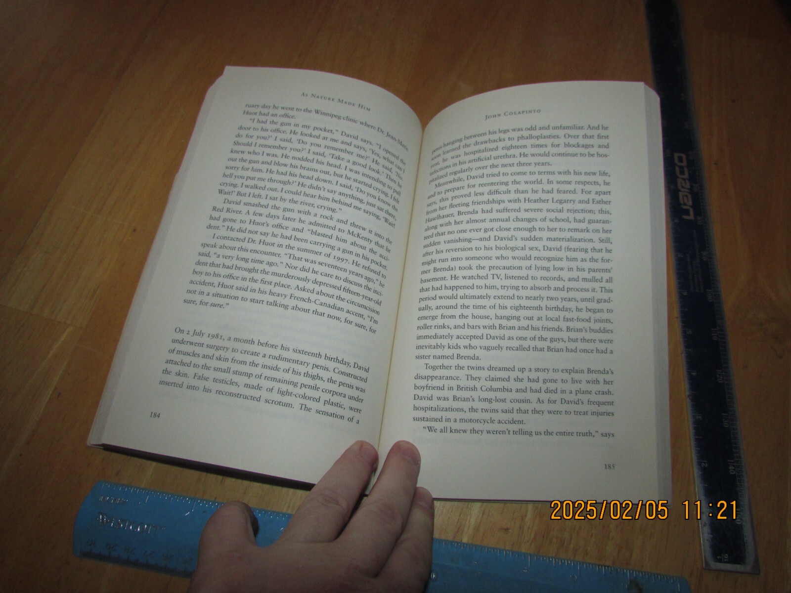 As Nature Made Him : The Boy Who Was Raised As a Girl by John Colapinto (2000, T