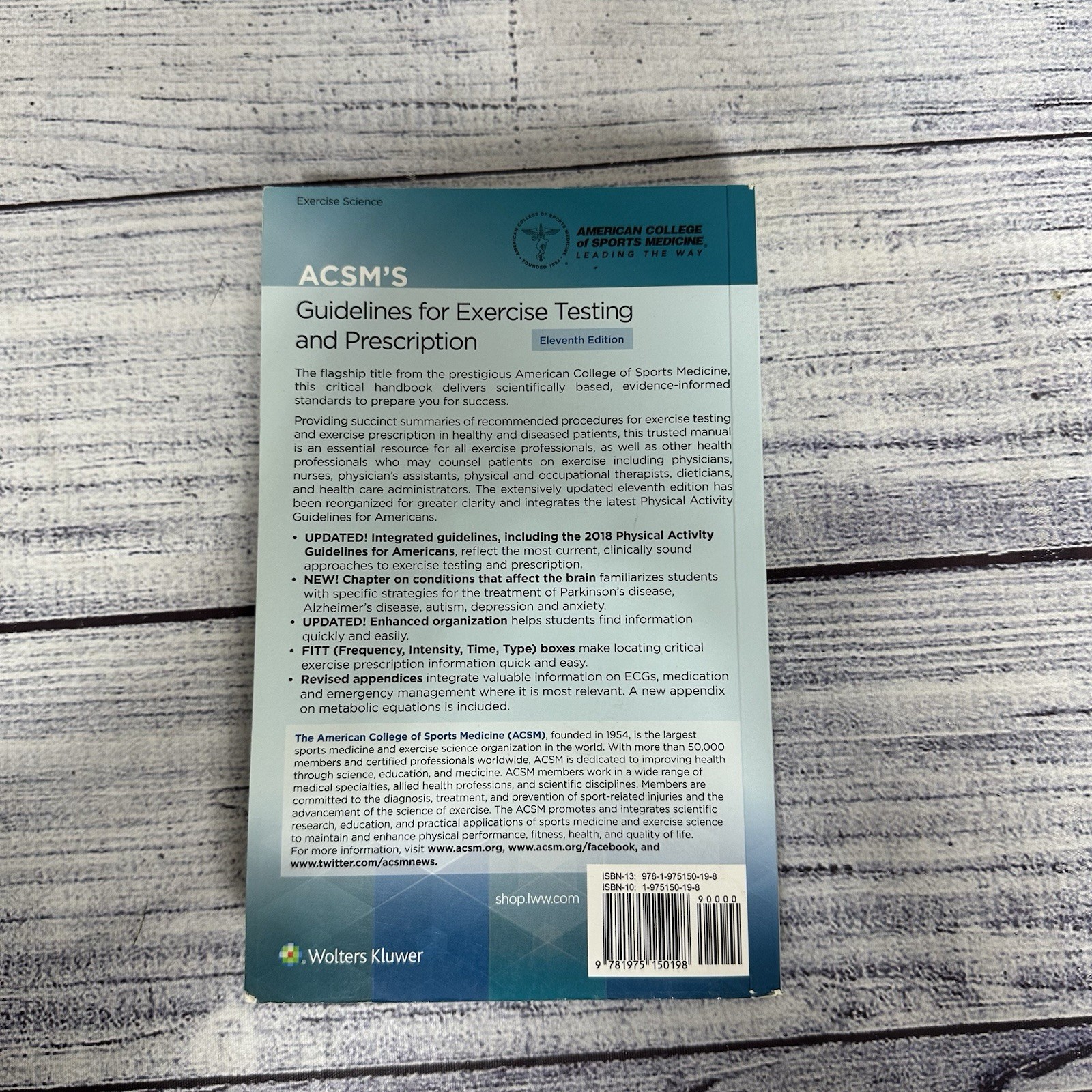 ACSM’s Guidelines for Exercise Testing and Prescription 11th Edition