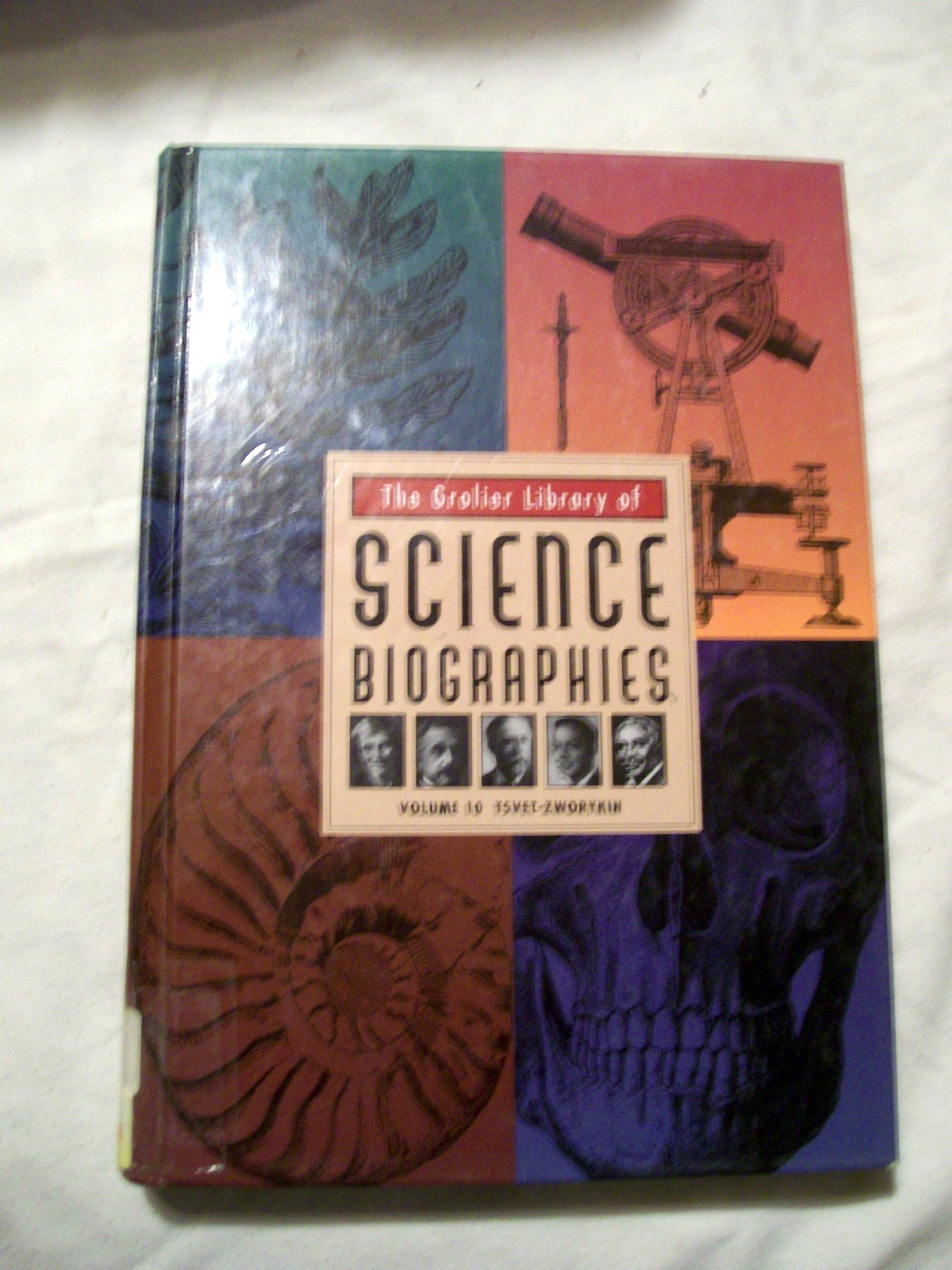 9 Set Grolier Library of Science Biographies Volume 1 – 3, 5 – 10 (Hardcovers)