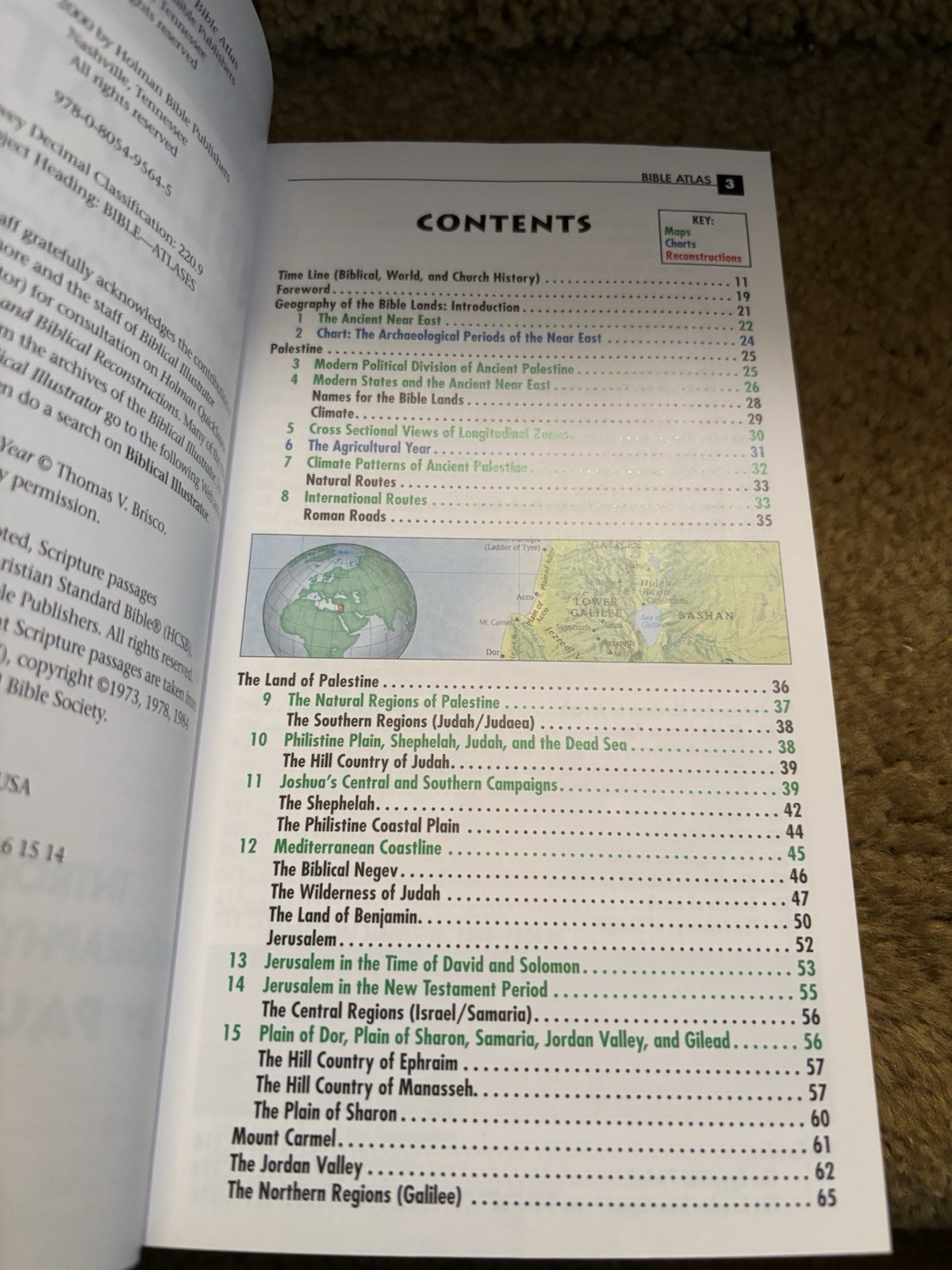 Brand New Bible Atlas Holman Quick Source Softcover Book Reference Study