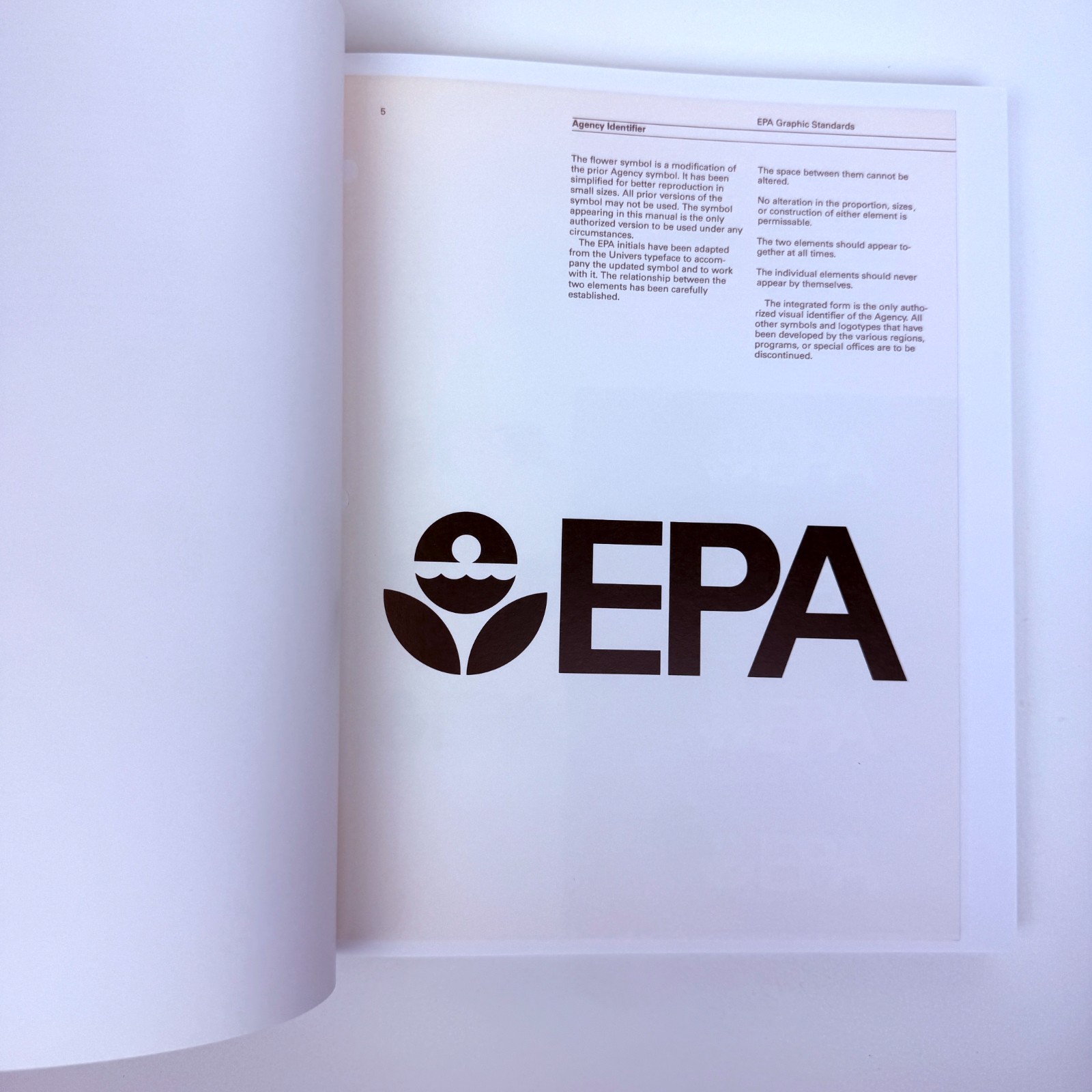 EPA Graphic Standards System Hardcover Book (2017 First Printing) w/ Slipcase