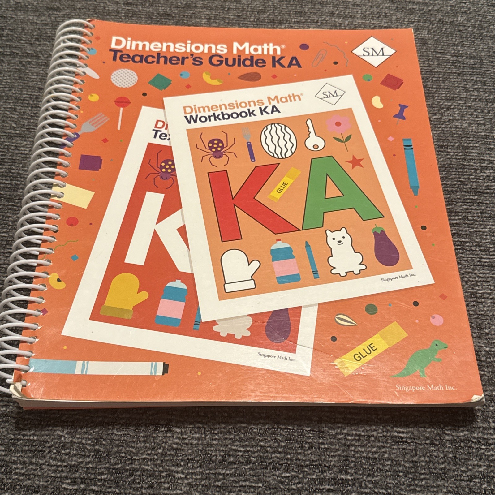 Dimensions Math Teacher’s Guide KA Spiral Book Singapore Math Inc. 2021