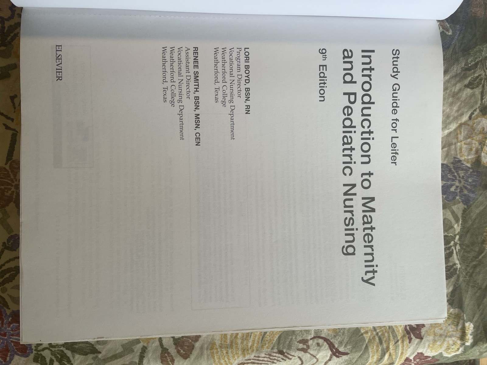 Introduction To Maternity And Pediatric Nursing (Edition 9) Study Guide – Leifer