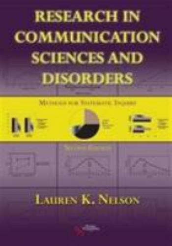 Research in Communication Sciences and Disorders:- 1597564915, paperback, Nelson