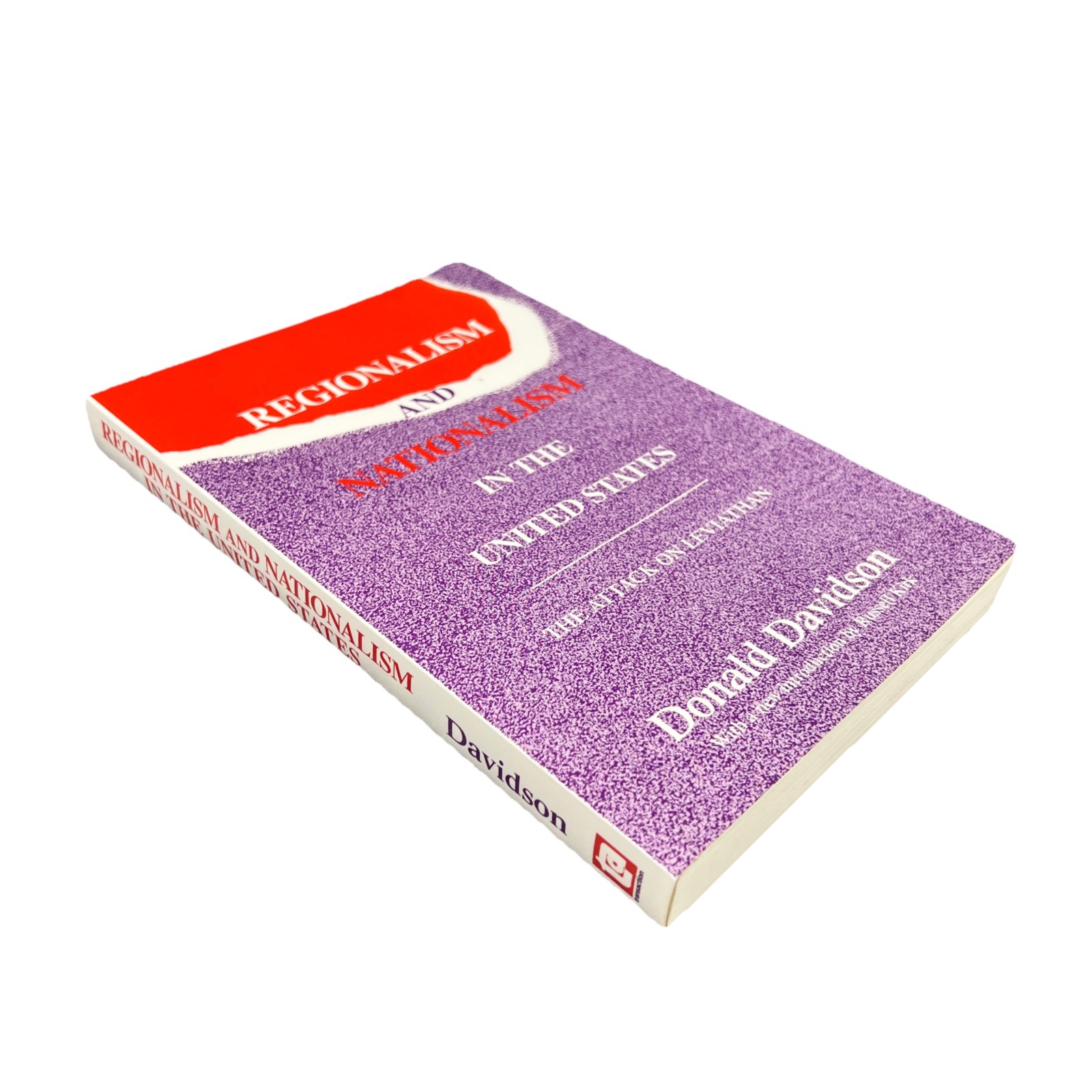 Regionalism and Nationalism in the United States Book Donald Davidson 1991 PB