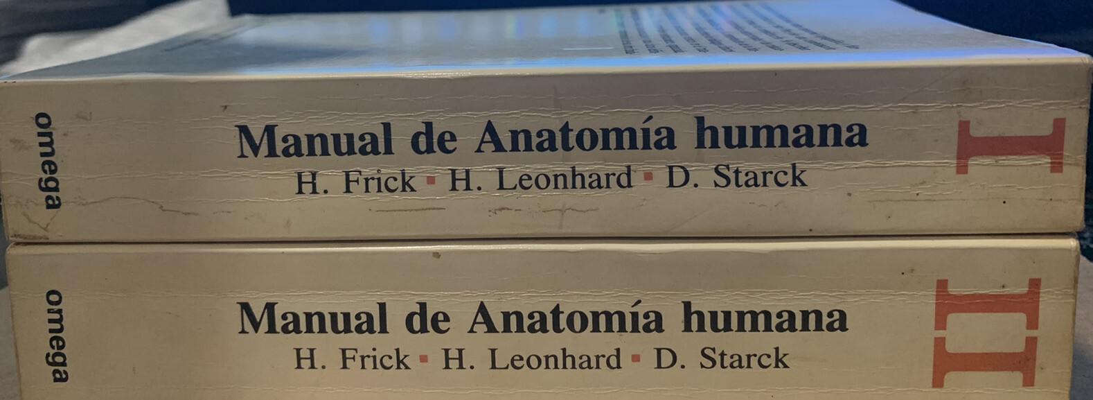 Manual De Anatomia Humana Tomo I Y II – Frick, Leonhardt & Stark 1981 Paperbacks