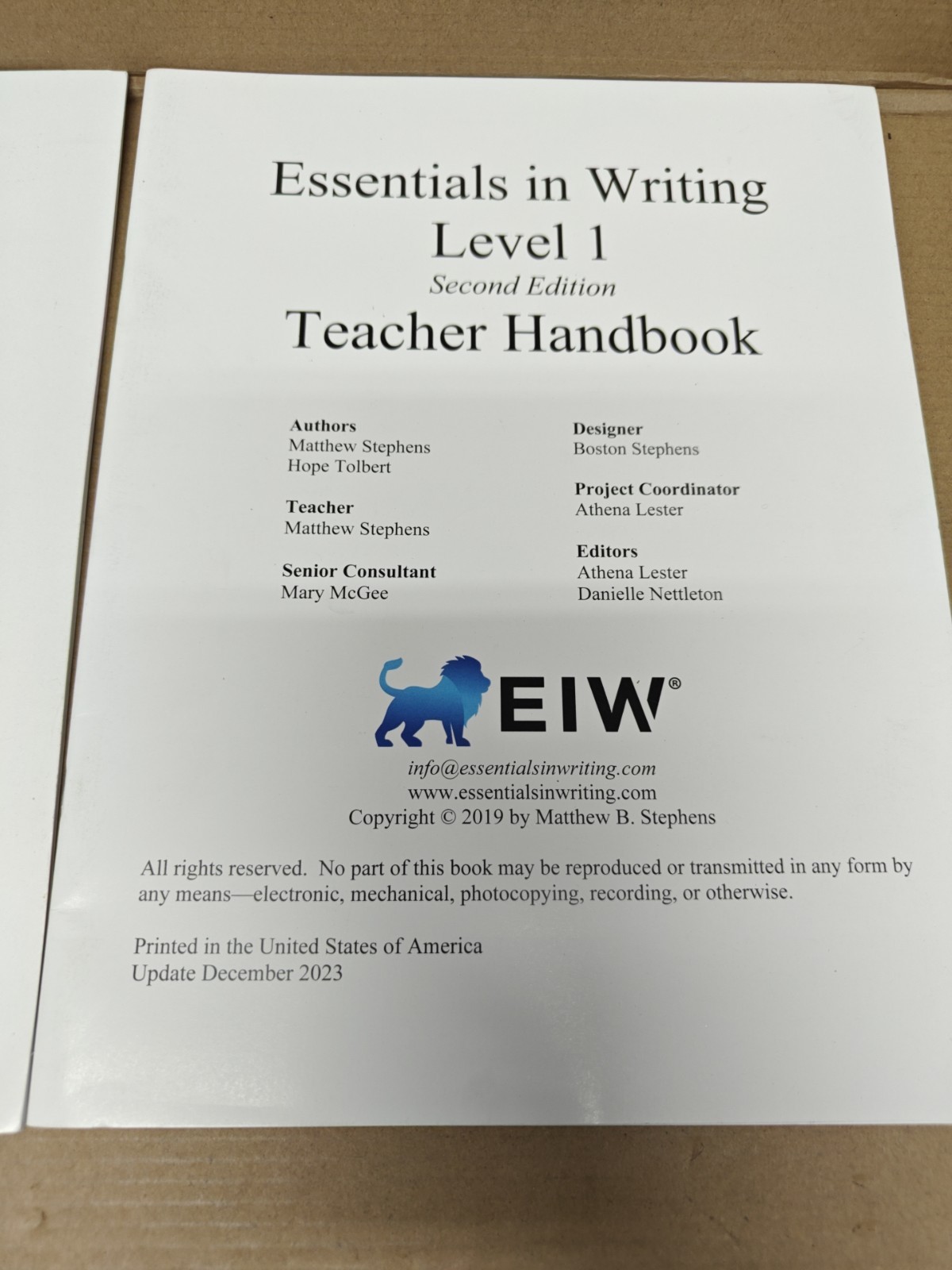 Lots Of 2 Essentials in Writing – 2nd Edition – Teach Handbook (4-7)