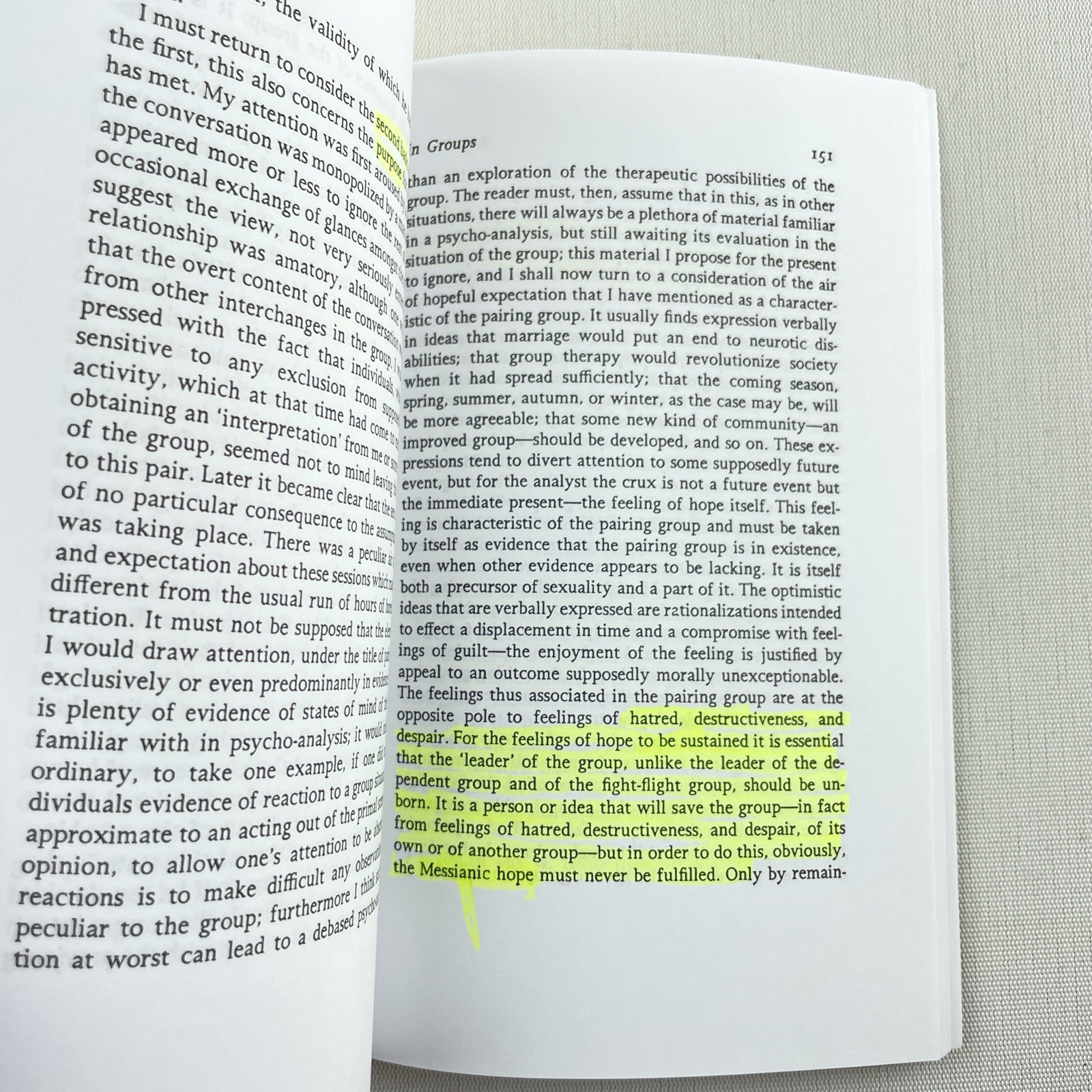 Experiences in Groups WR Bion Paperback Book Psychoanalysis Psychology