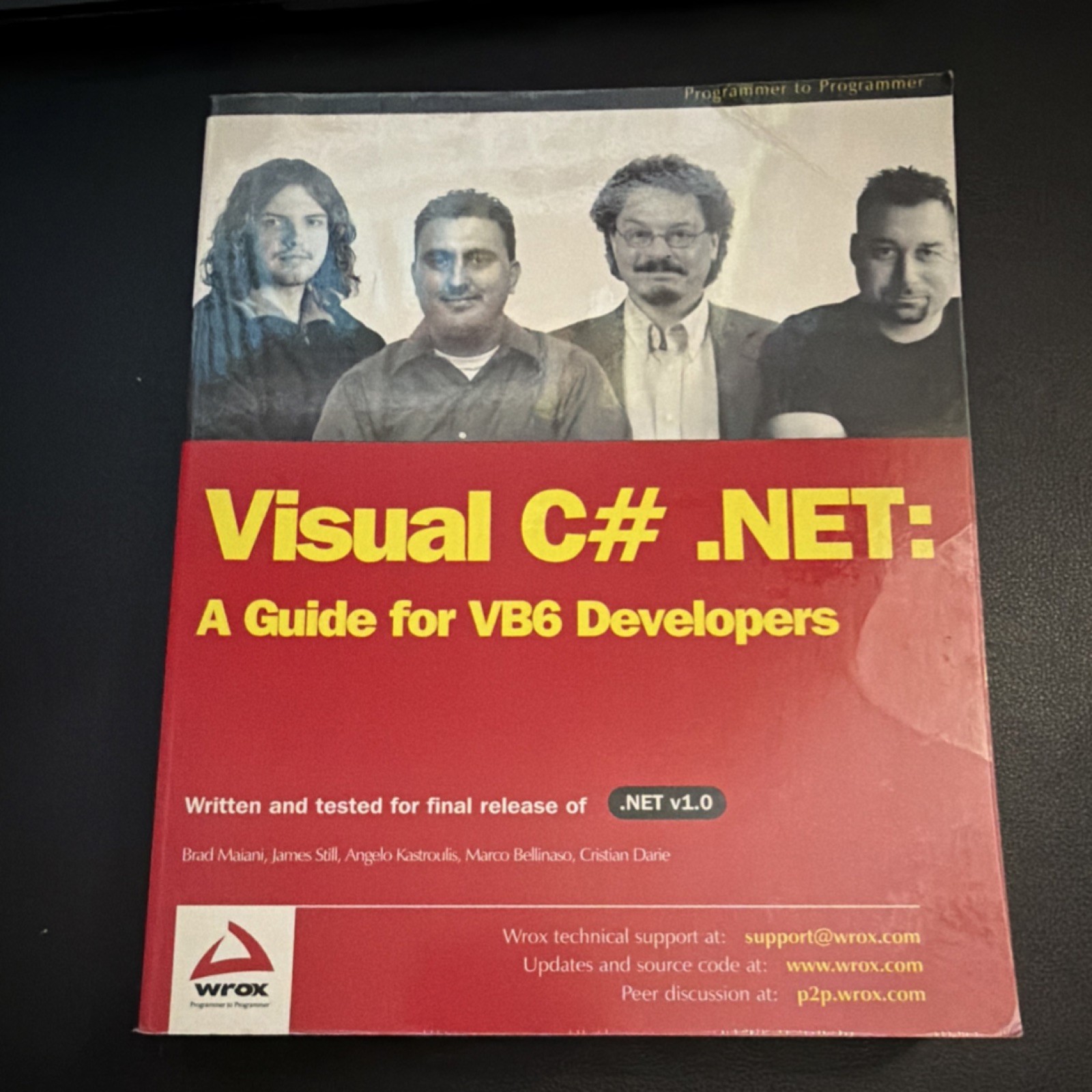 Visual C# .NET A Guide for VB6 Developers Wrox Programming Paperback.NET v1.0