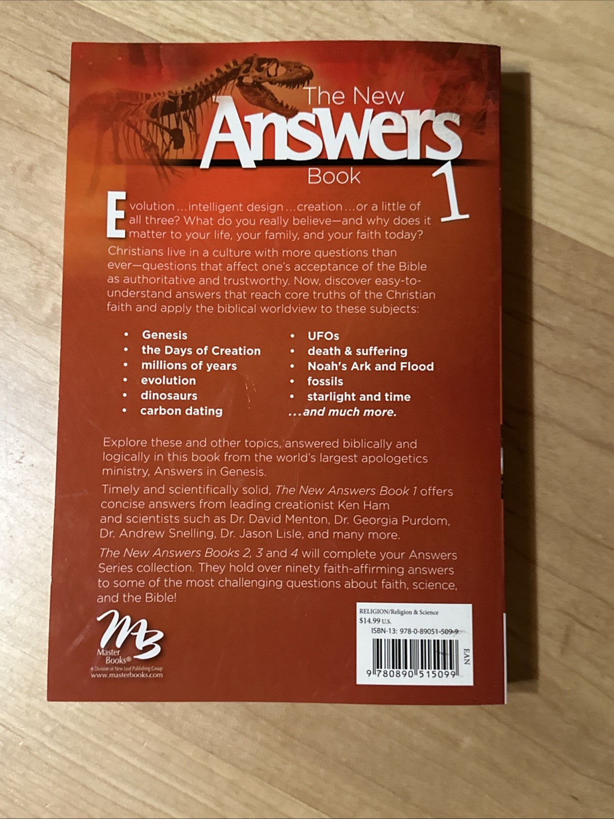 New Master Books CULTURAL ISSUES VOLUME 1 Curriculum Apologetics Answers Ken Ham