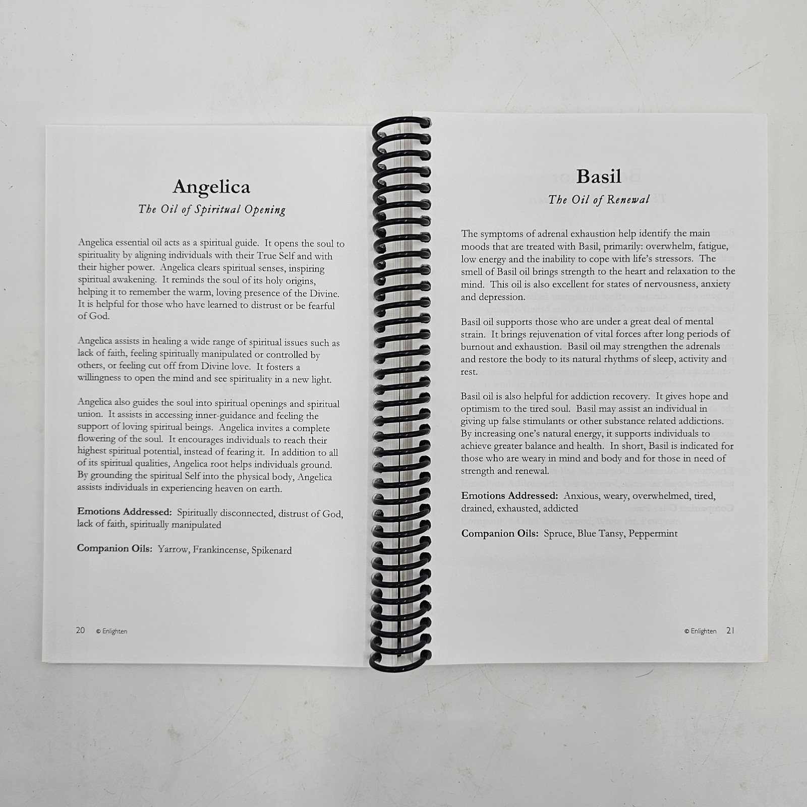 UNMARKED Emotional Healing with Essential Oils | Spiral Bound Aromatherapy | VG+