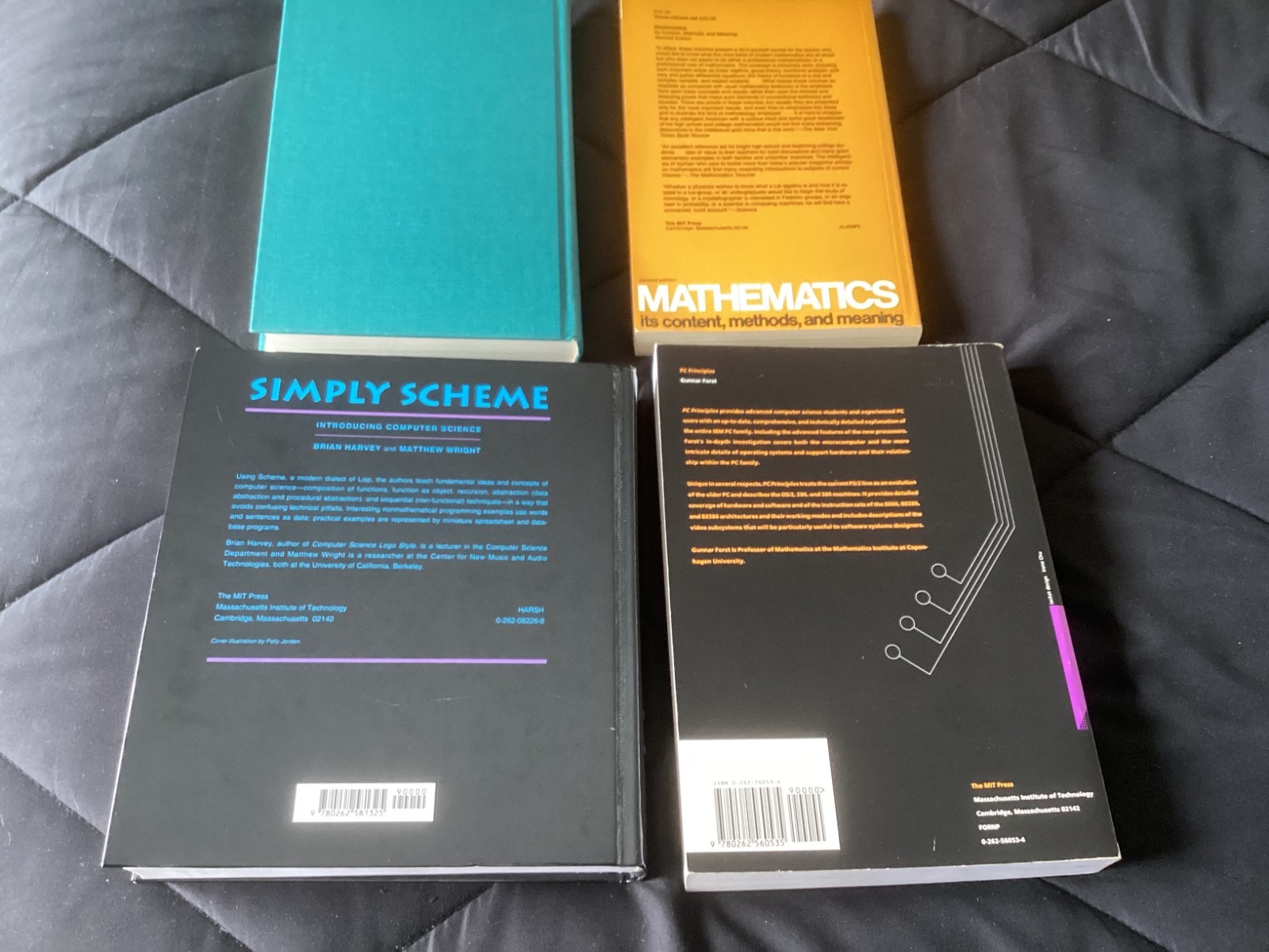 M.I.T. Press Lot of 4 Books Mathematics