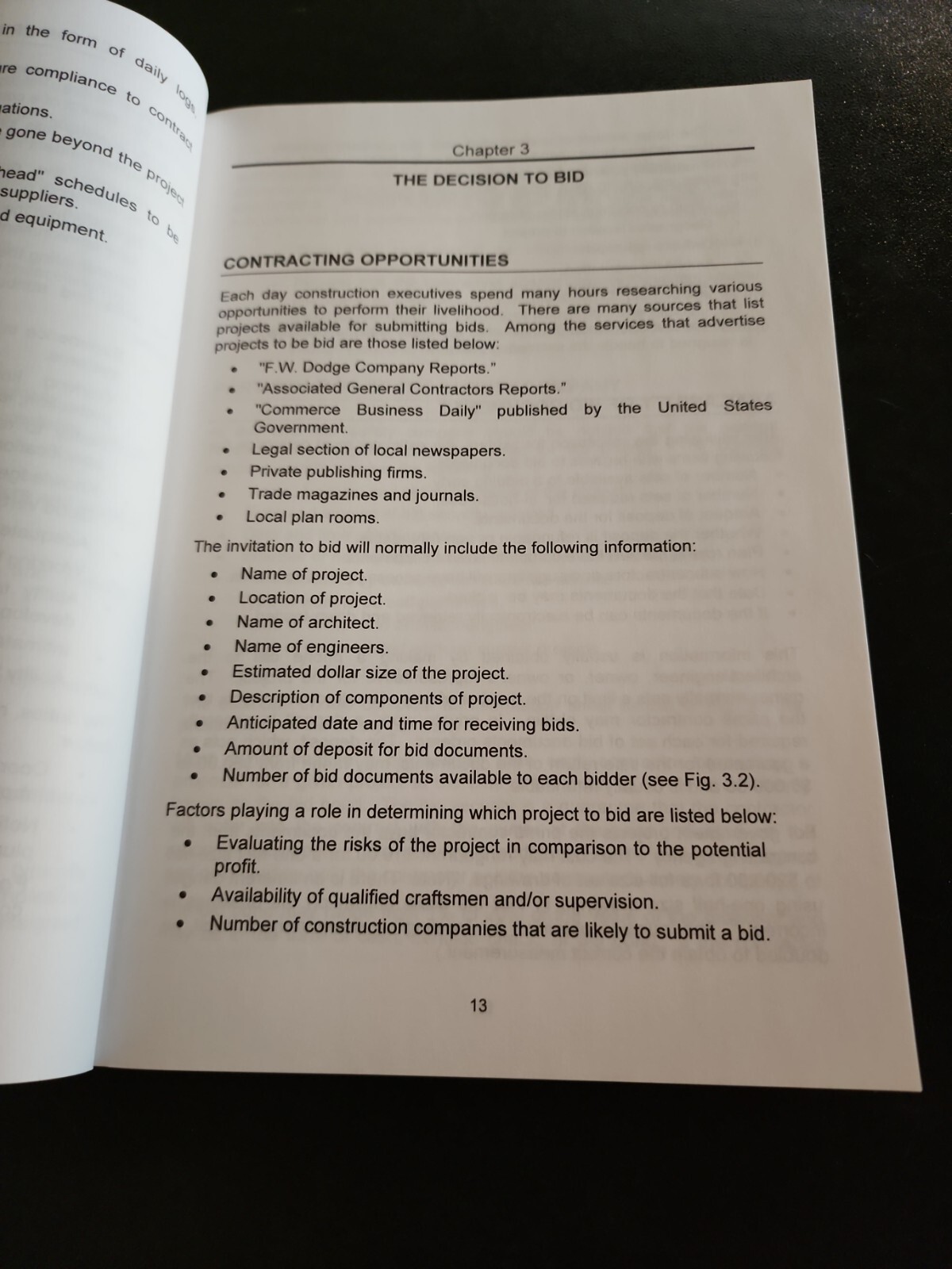 Estimating And Project Management For Building Contractors By M. Kitchens 1996