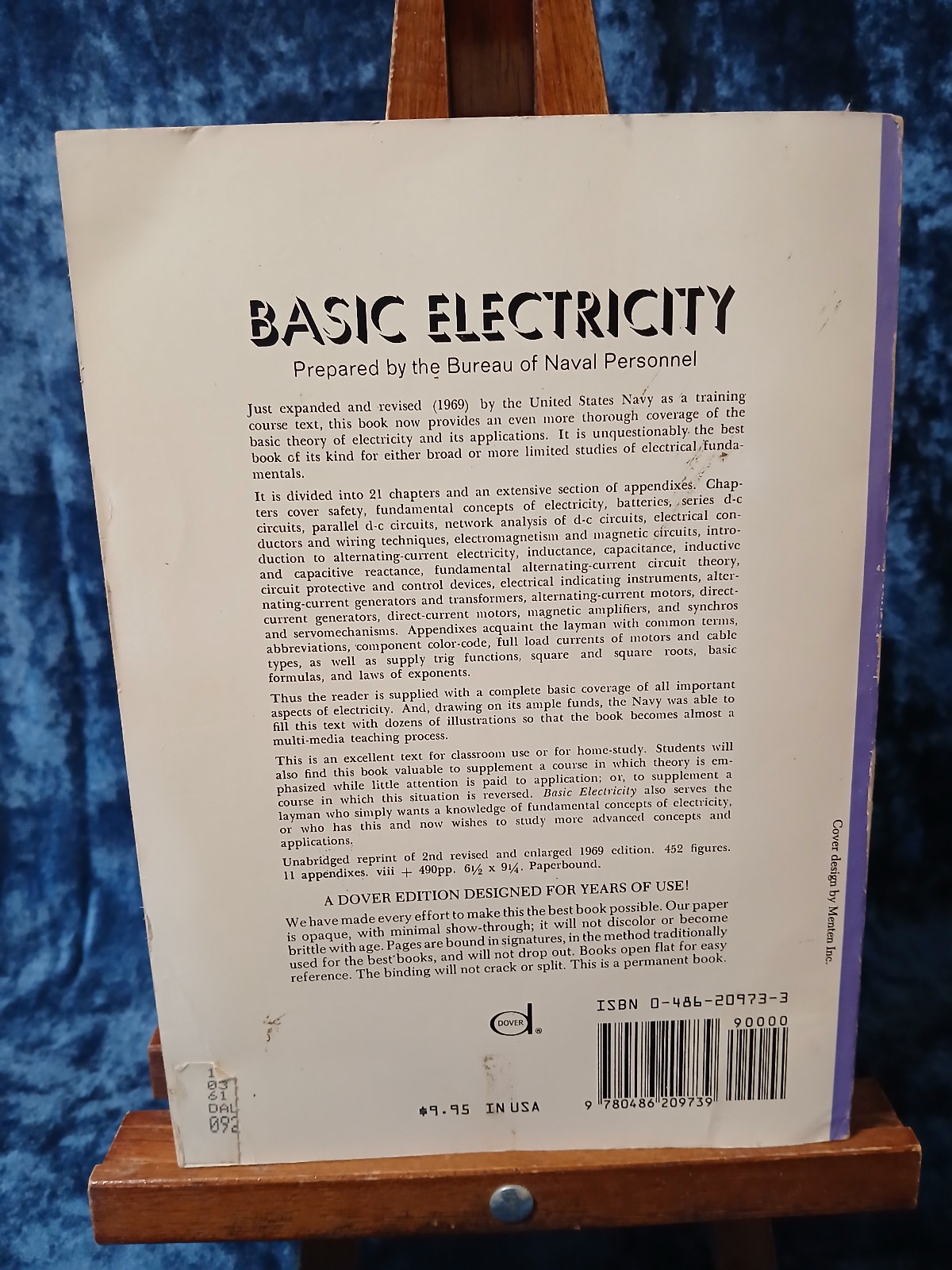 Basic Electricity – Prepared by the Bureau of Naval Personnel – 1970 Paperback