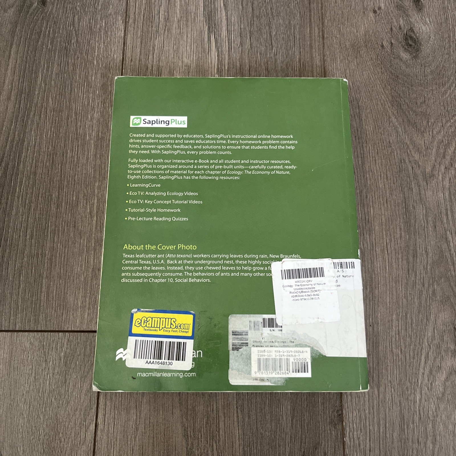 Ecology: the Economy of Nature by Rick Relyea and Robert E. Ricklefs (2019,…