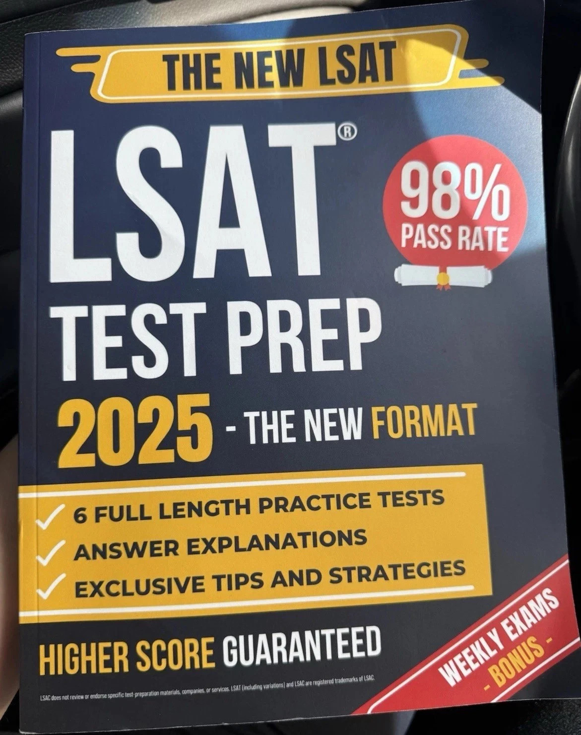 LSAT Test Prep Book 2025 The Ethan Sterling Series 6 Full Practice Tests Used