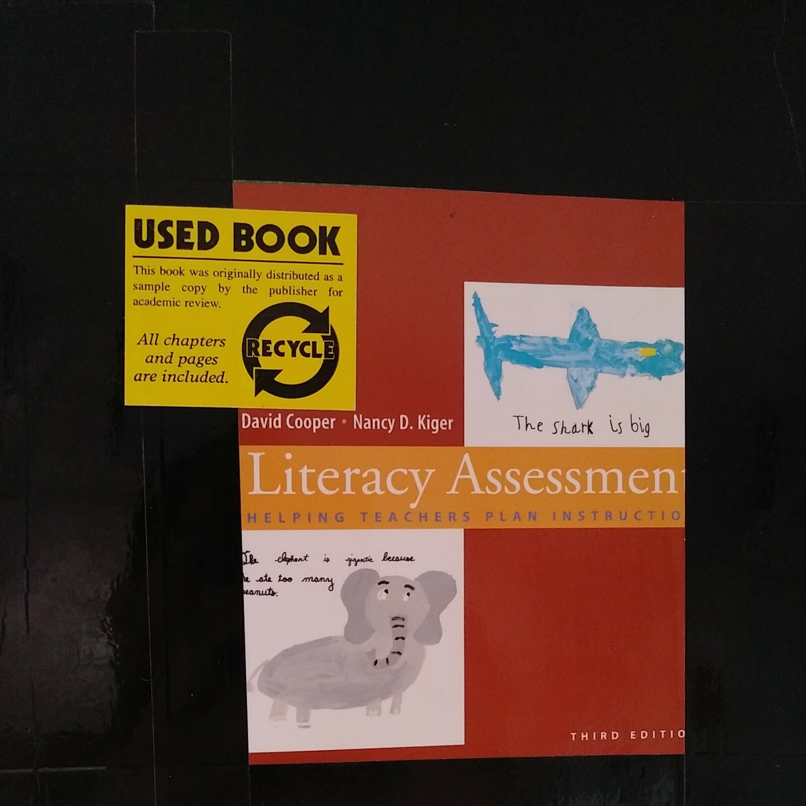 Literacy Assessment Helping Teachers Plan Instruction Education PB