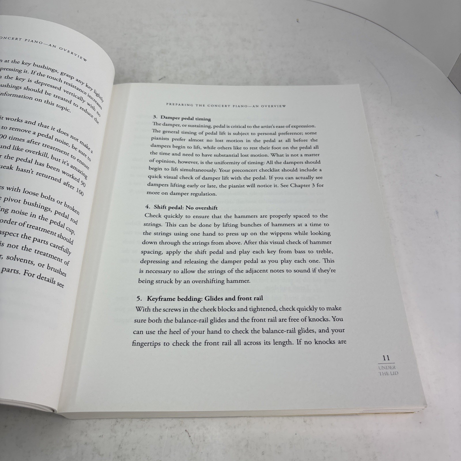 Under The Lid: The Art & Craft Of The Concert Piano Technician by Brady