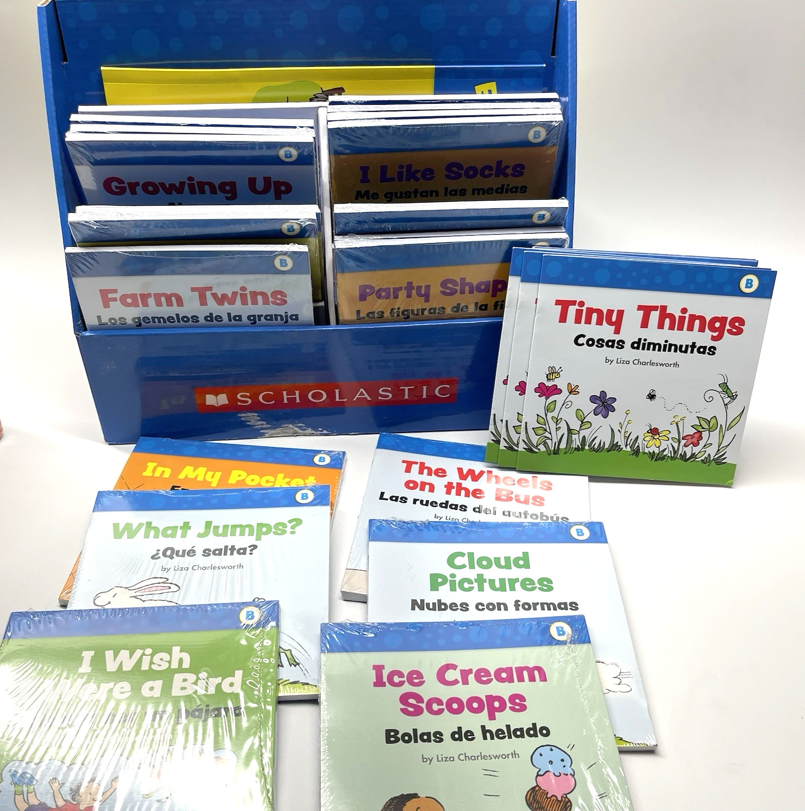 Scholastic English Spanish First Little Readers Classroom 2 Sets: Levels B & D