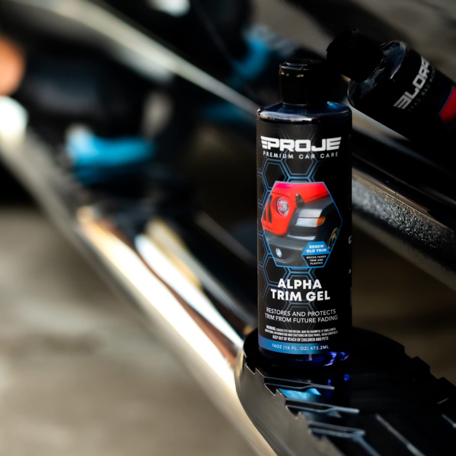 Alpha Trim Gel Plastic Restorer Trim Coat for Cars 16 Fl Oz PROJE’