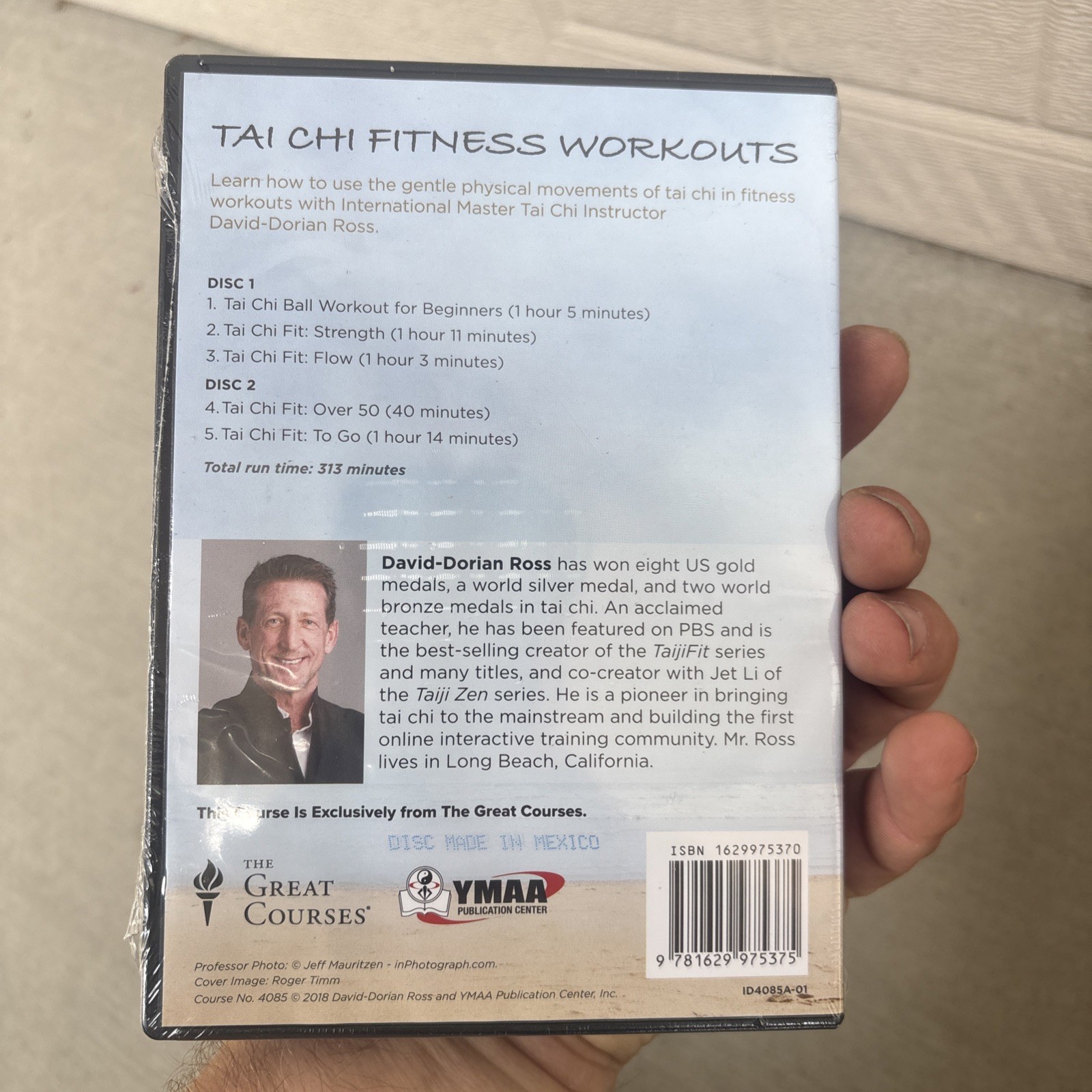 Tai Chi Fitness Workouts by David-Dorian Ross DVD 2 disc set Great Courses NEW!