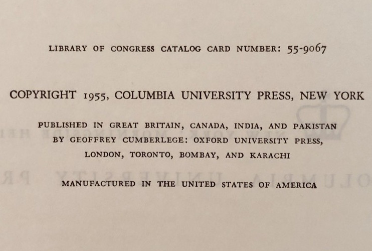 Man in Contemporary Society, Columbia Press Hardcovers 1955, 1956; not ex-libris