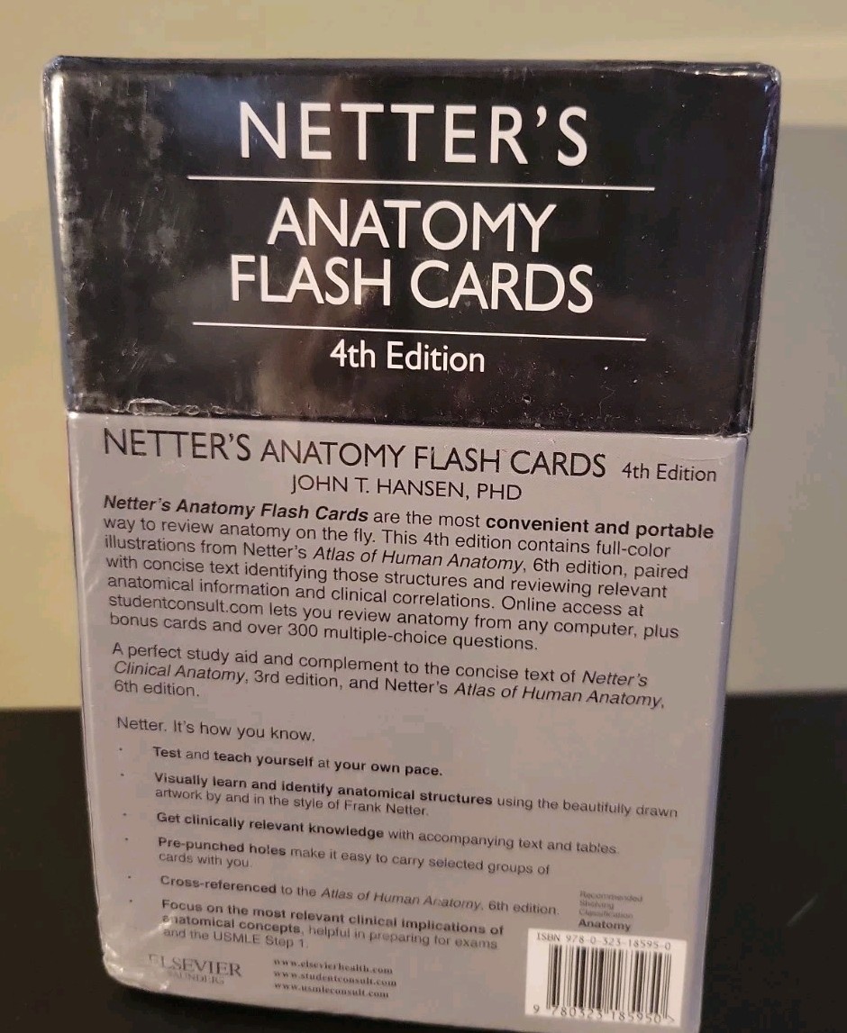 Netter Basic Science Ser.: Netter’s Anatomy Flash Cards : With Online Student…