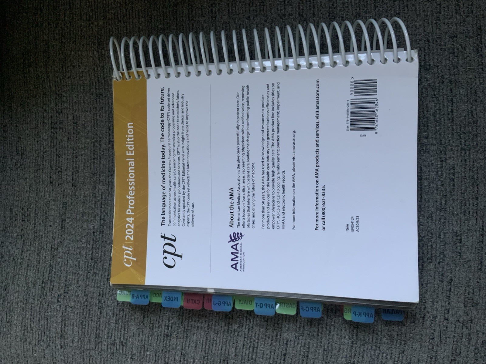 CPT 2024 Professional Edition Spiral-Bound Book