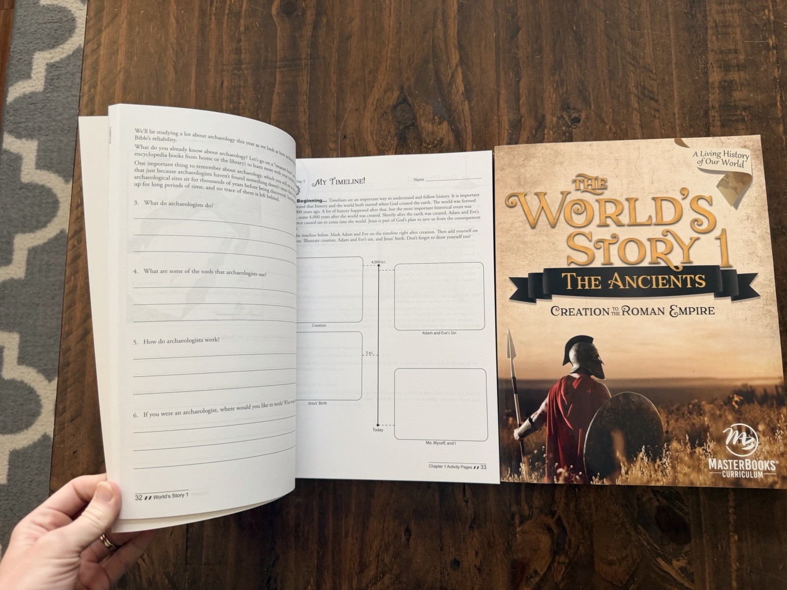 Master Books The World’s Story 1: The Ancients Teacher + Student Pages PB