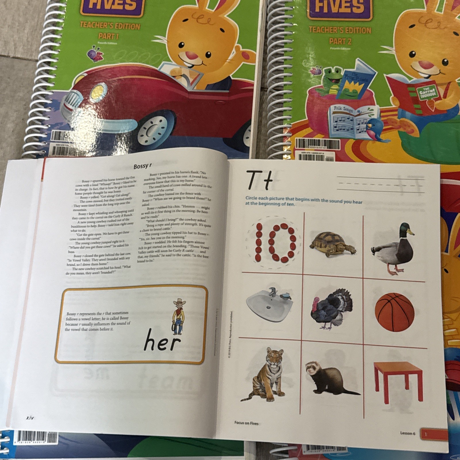 BJU Press K5 Focus On Fives, Teacher’Ed Parts 1-6, 4th Edition Phonics Practice