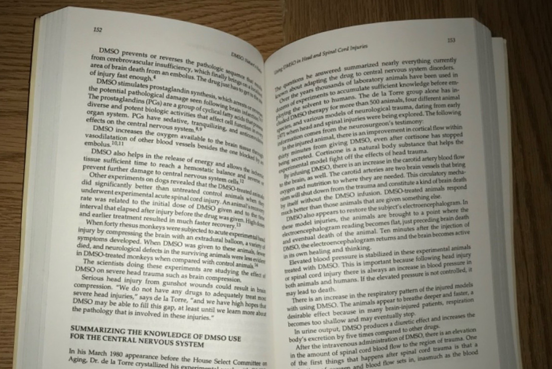 DMSO NATURE’S HEALER BOOK RELIEVE PAIN REPAIR TISSUE DAMAGE DR MORTON WALKER