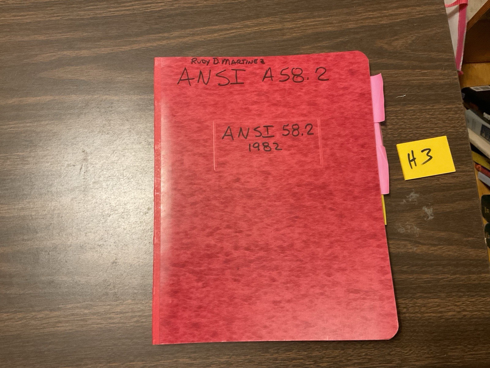 1982 American National Standard, Minimum Design Loads For Buildings, H3