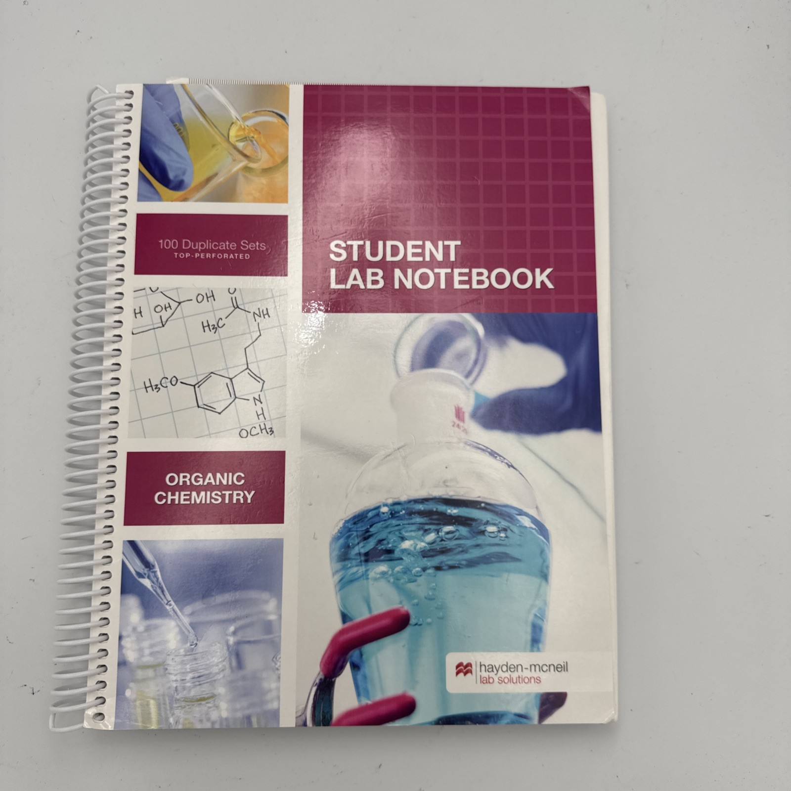 Student Lab Notebook: Organic Chemistry – Spiral-bound, by Hayden-McNeil