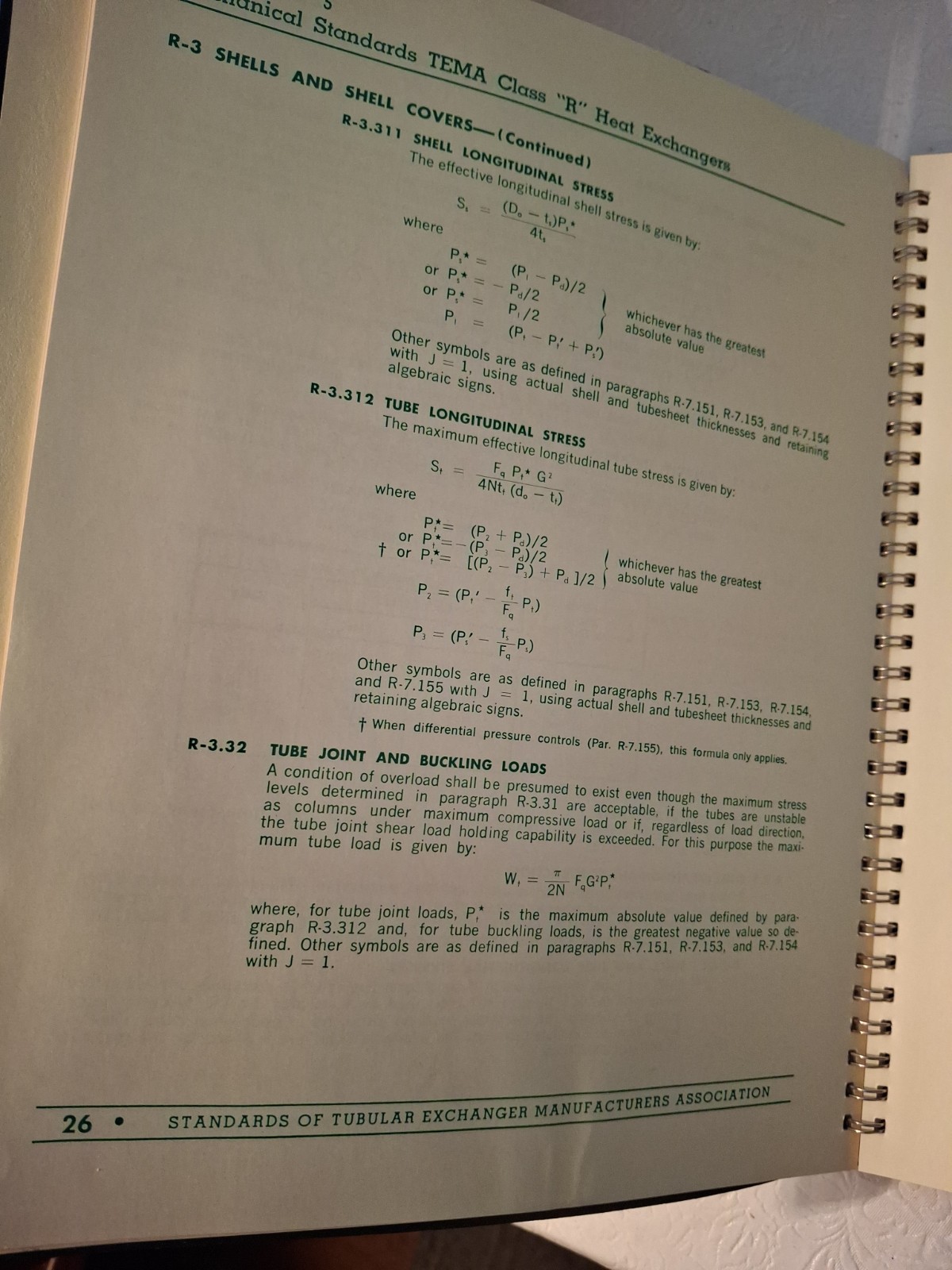 Standards Of Tubular Exchanger Manufacturers Association, 5th Ed. 3rd Ptg. 1972