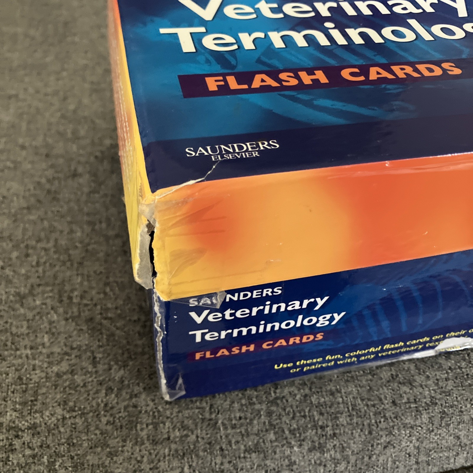 Saunders Veterinary Terminology Flash Cards 530 Full Color Cards Complete Set