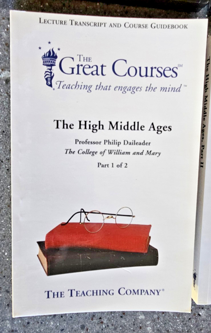 Great Courses: High Middle Ages Parts 1 & 2 Dvds, Guides & Transcripts Daileader