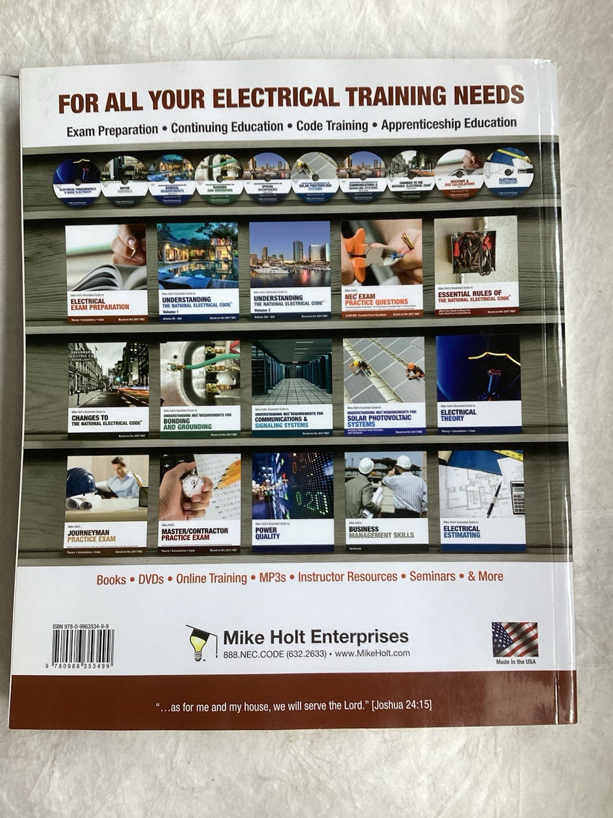 Mike Holt’s Electrical Exam Preparation textbook, Based on the 2017 NEC